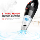 VacLife Handheld Vacuum, Car Vacuum Cleaner Cordless, Mini Portable Rechargeable Wireless Vacuum Cleaner with 2 Filters, Red (VL189)