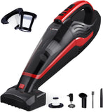 VacLife Handheld Vacuum for Pet Hair - Hand Car Vacuum Cordless Rechargeable, Well-Equipped Hand Held Vacuum with Reusable Filter & LED Light, Powerful Stair Vacuum with Motorized Brush, Red (VL726) - ASIN: B09HG9PS7F