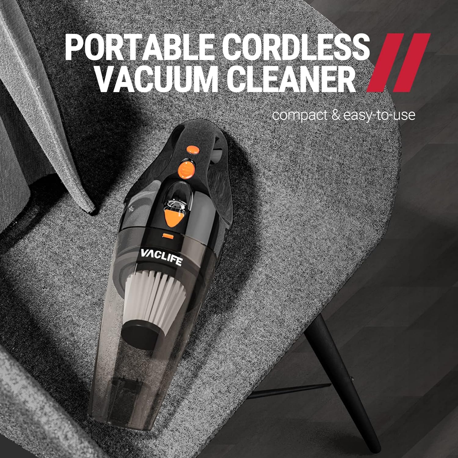 VacLife Handheld Vacuum, Car Vacuum Cleaner Cordless, Mini Portable Re