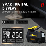 VacLife Tire Inflator for Car (12V) and Home (110V), DC/AC Portable Air Compressor for Car Tires, Bicycles, and Other Inflatables, Digital Air Pump with LED Light