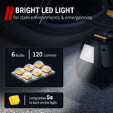 VacLife Tire Inflator for Car (12V) and Home (110V), DC/AC Portable Air Compressor for Car Tires, Bicycles, and Other Inflatables, Digital Air Pump with LED Light