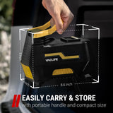 VacLife Tire Inflator for Car (12V) and Home (110V), DC/AC Portable Air Compressor for Car Tires, Bicycles, and Other Inflatables, Digital Air Pump with LED Light