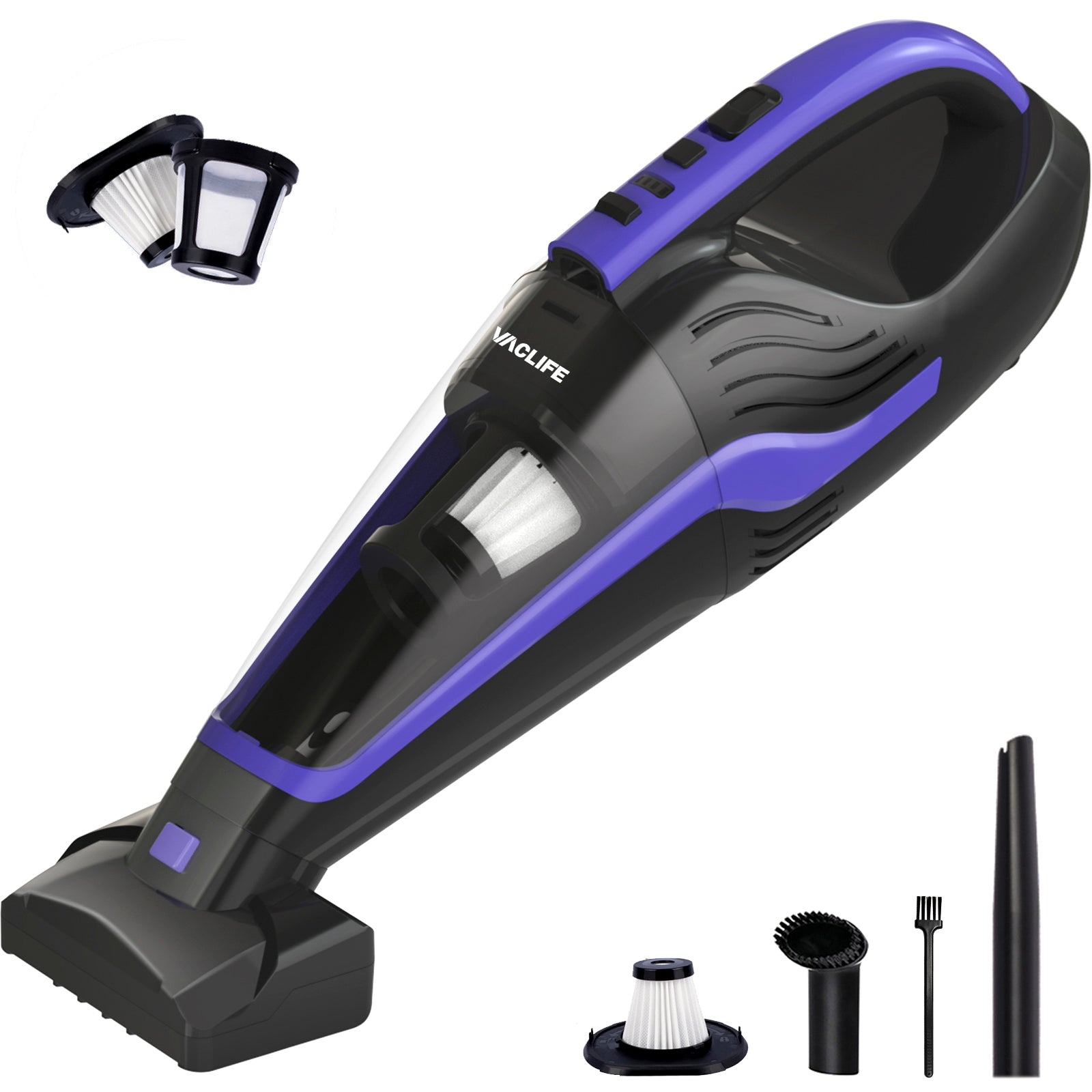 Biuble 10KPa Portable Compact Handheld Vacuum Cleaner, Lightweight Strong  Suction with HEPA FILTER for Car Home 