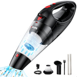 VacLife Handheld Vacuum, Car Vacuum Cleaner Cordless, Mini Portable Rechargeable Vacuum Cleaner with 2 Filters, Red (VL188)
