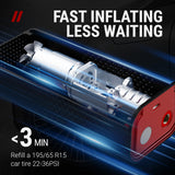 VacLife Cordless Tire Inflator Portable Air Compressor - Multipurpose Air Compressor Portable for Car, Compact Bike Pump, 150PSI Air Pump for Car Tires, Inflatables, Air Compressor for Car (VL7008)