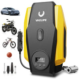 VacLife 12V DC Tire Inflator, Auto Shutoff Air Compressor Portable, 160 Psi