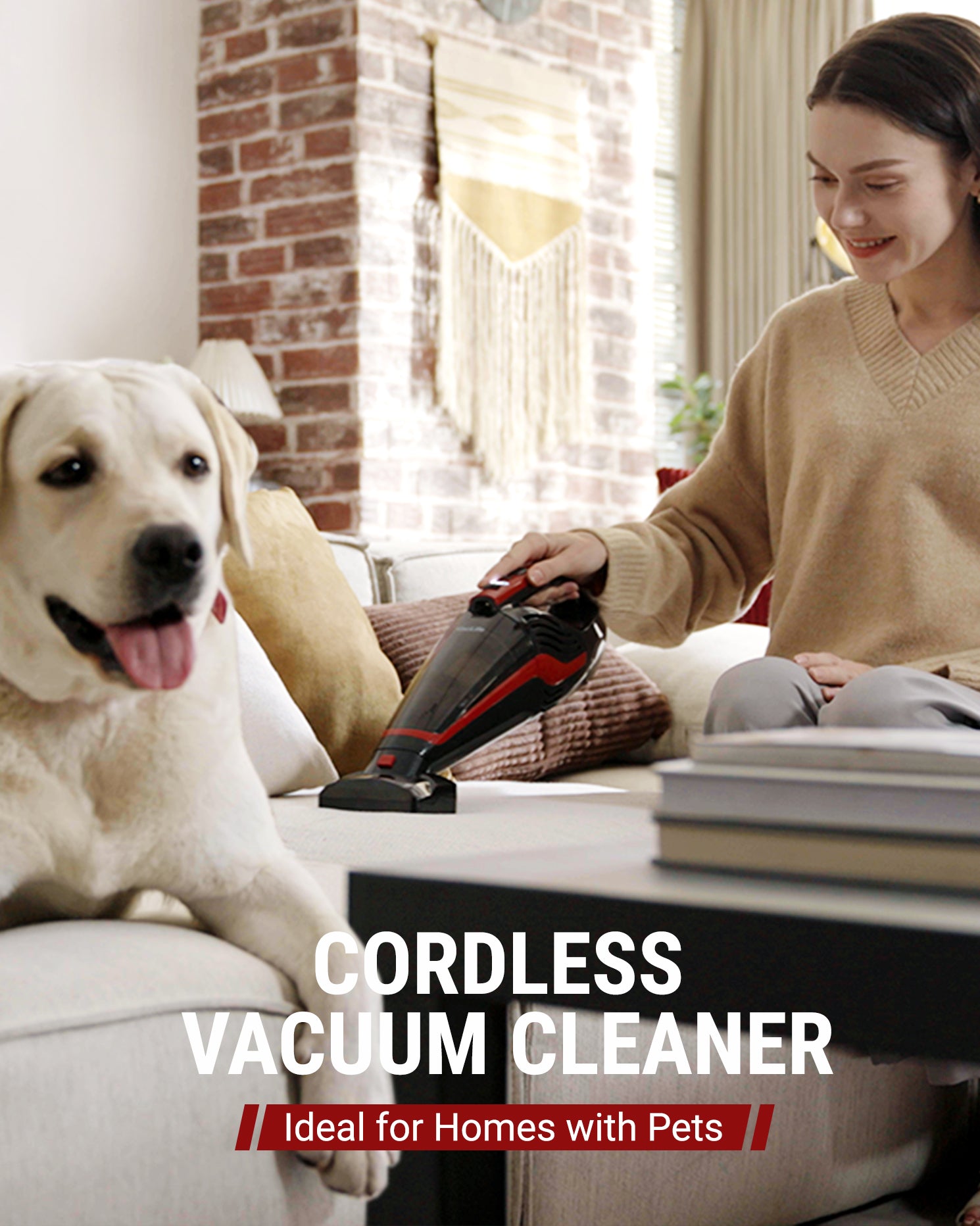 VacLife Cordless Vacuum Cleaner for Home, Rechargeable Stick Vacuum with  Strong Suction for Pet Hair, Carpet and Hard Floor, 45-min Max Runtime,  Black